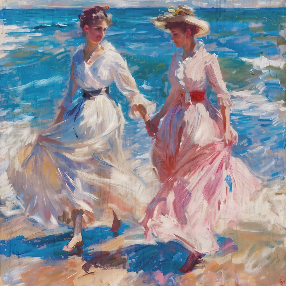 Sisters in Pink art print by Marta Wiley for $57.95 CAD