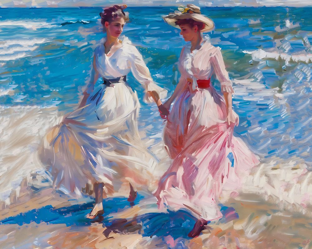Sisters in Pink art print by Marta Wiley for $57.95 CAD