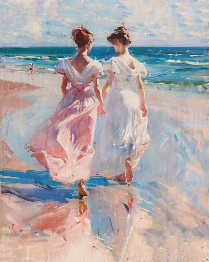 Sisters in Pink art print by Marta Wiley for $57.95 CAD