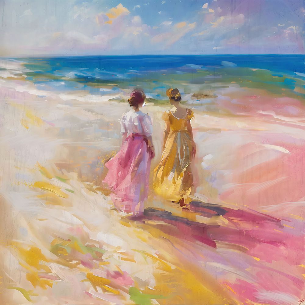Sisters in Pink art print by Marta Wiley for $57.95 CAD