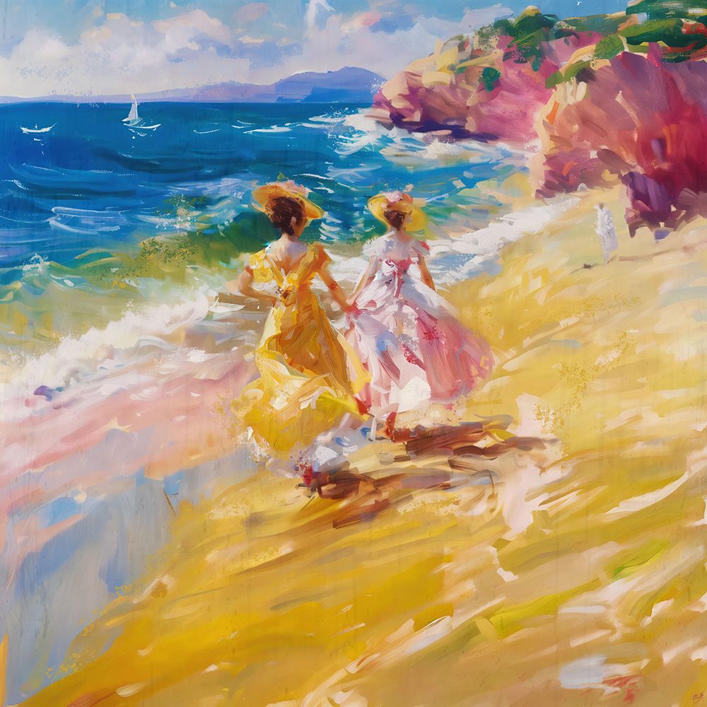 Sisters in Pink art print by Marta Wiley for $57.95 CAD