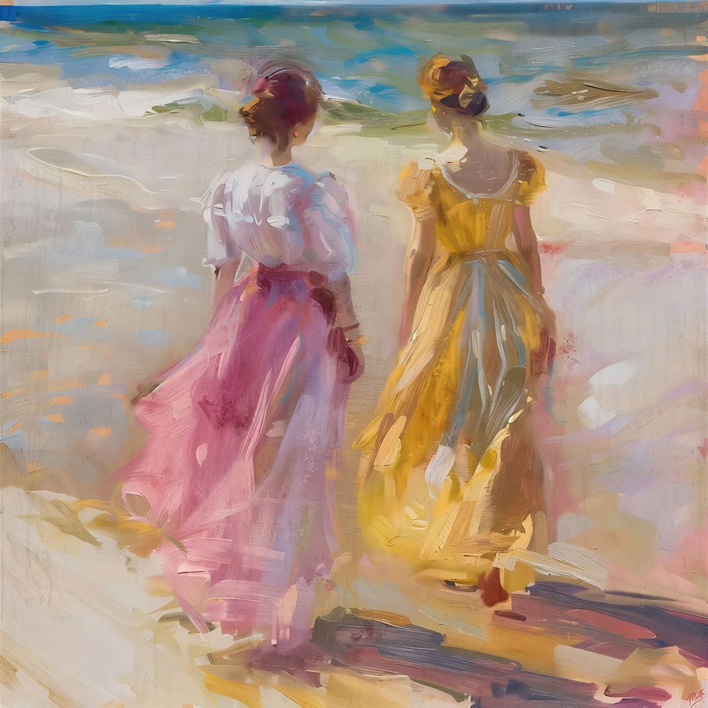 Sisters in Pink art print by Marta Wiley for $57.95 CAD