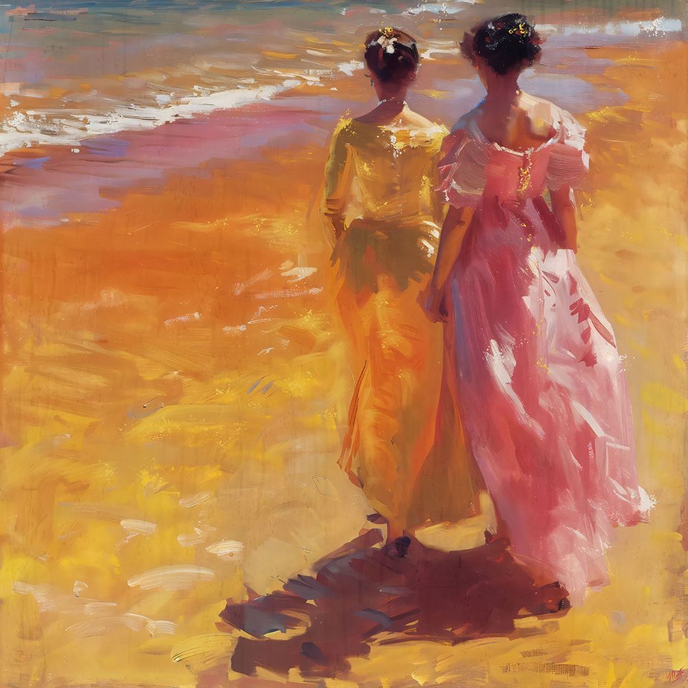 Sisters in Pink art print by Marta Wiley for $57.95 CAD