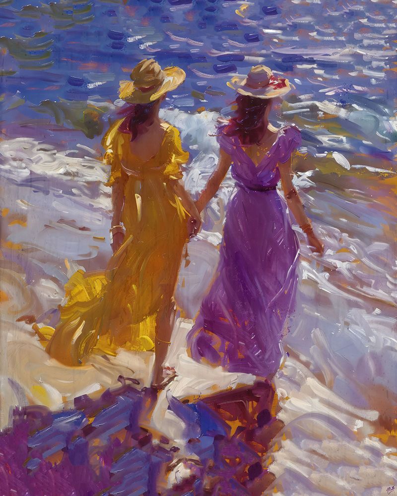 Sisters in Purple art print by Marta Wiley for $57.95 CAD