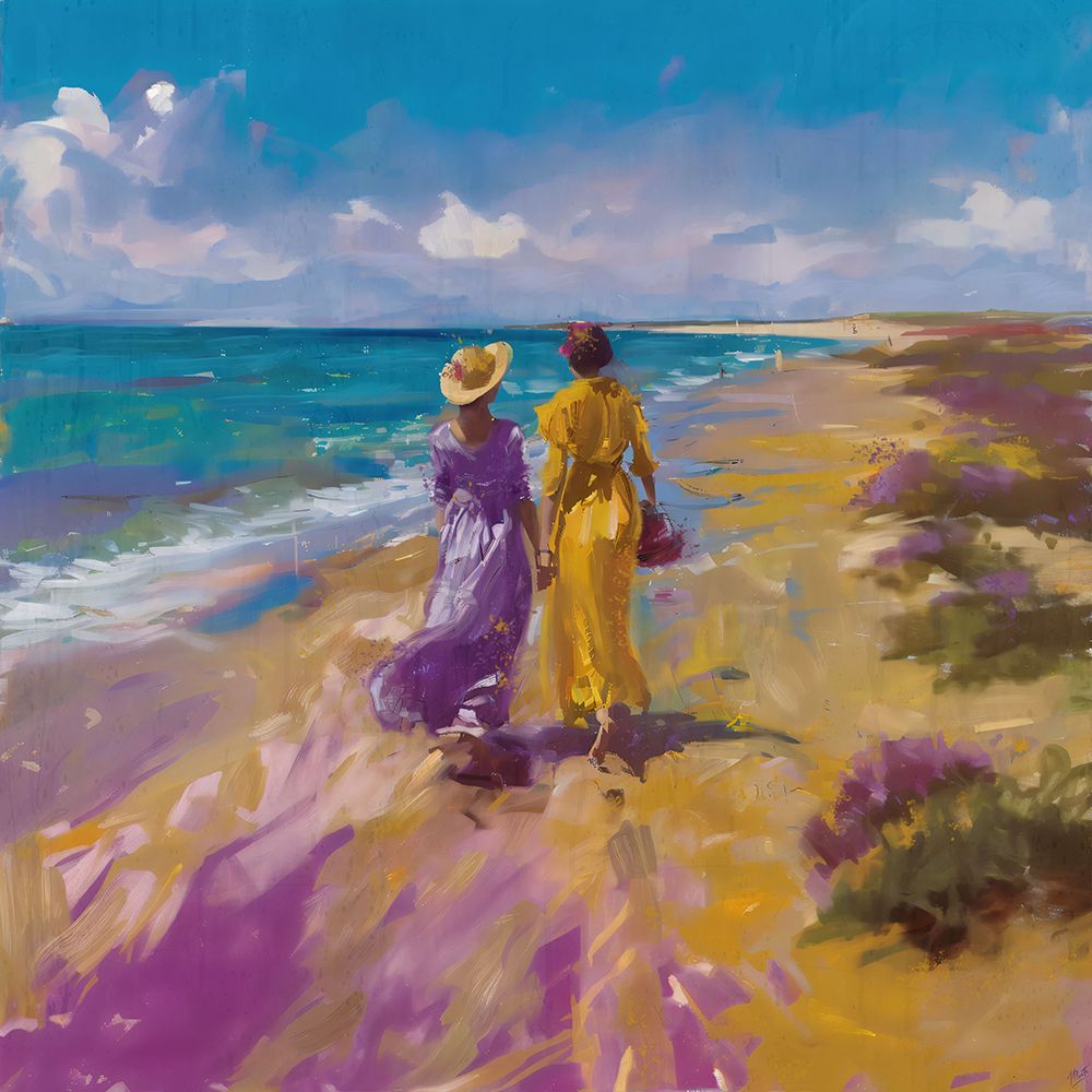 Sisters in Purple art print by Marta Wiley for $57.95 CAD