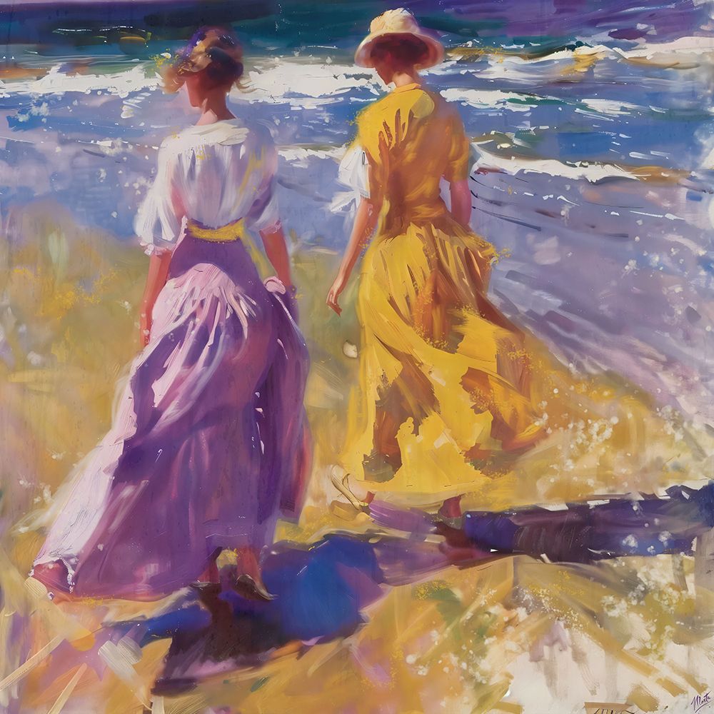 Sisters in Purple art print by Marta Wiley for $57.95 CAD