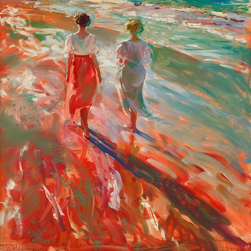 Sisters in Red art print by Marta Wiley for $57.95 CAD