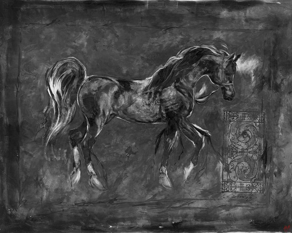 Black And white horse art print by Marta Wiley for $57.95 CAD