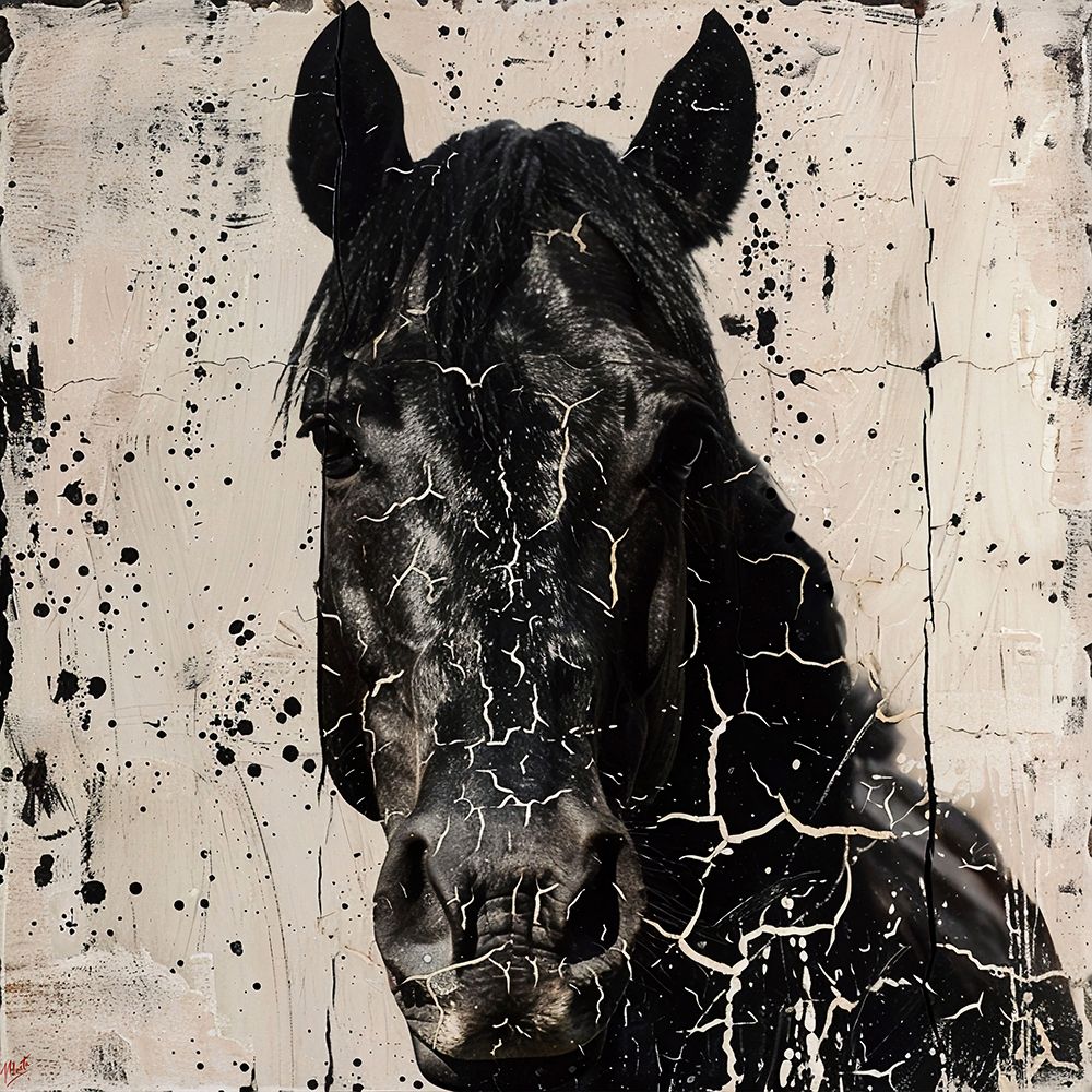 Horse Crackle I art print by Marta Wiley for $57.95 CAD