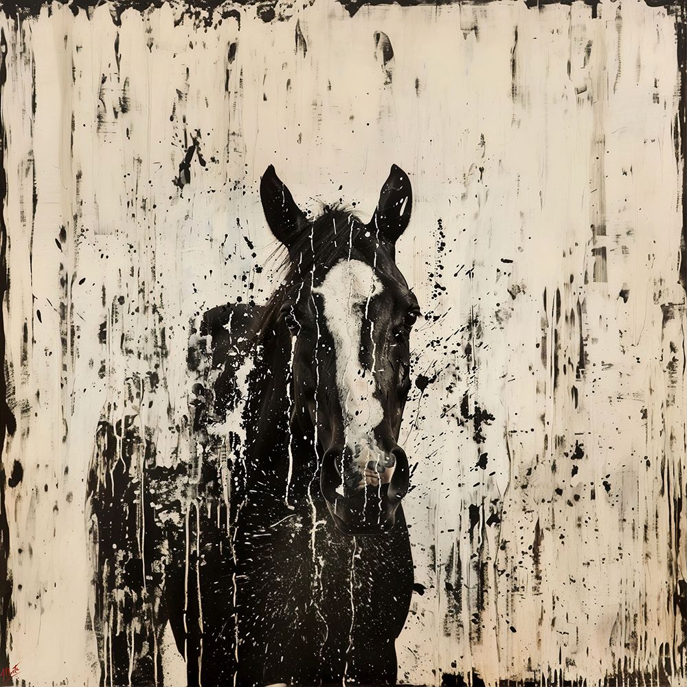 Horse Crackle II art print by Marta Wiley for $57.95 CAD