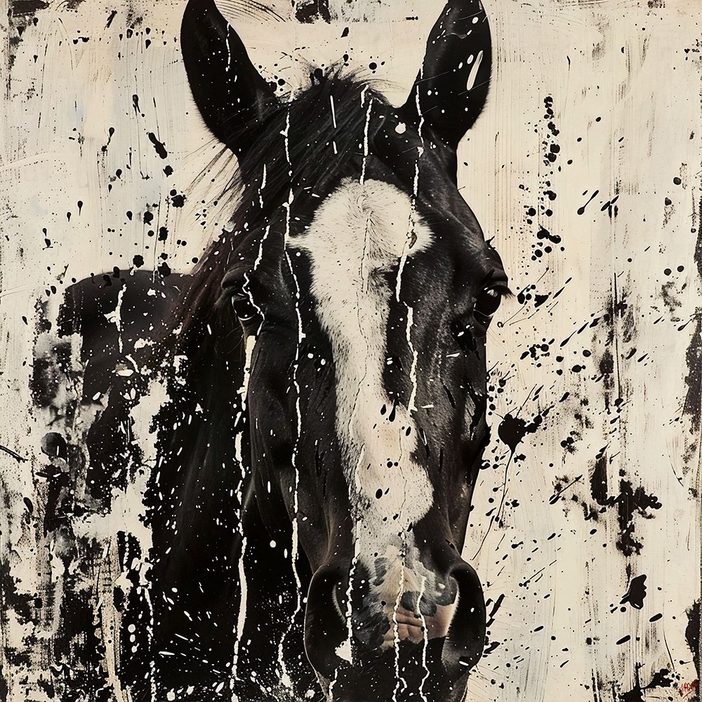 Horse Crackle III art print by Marta Wiley for $57.95 CAD