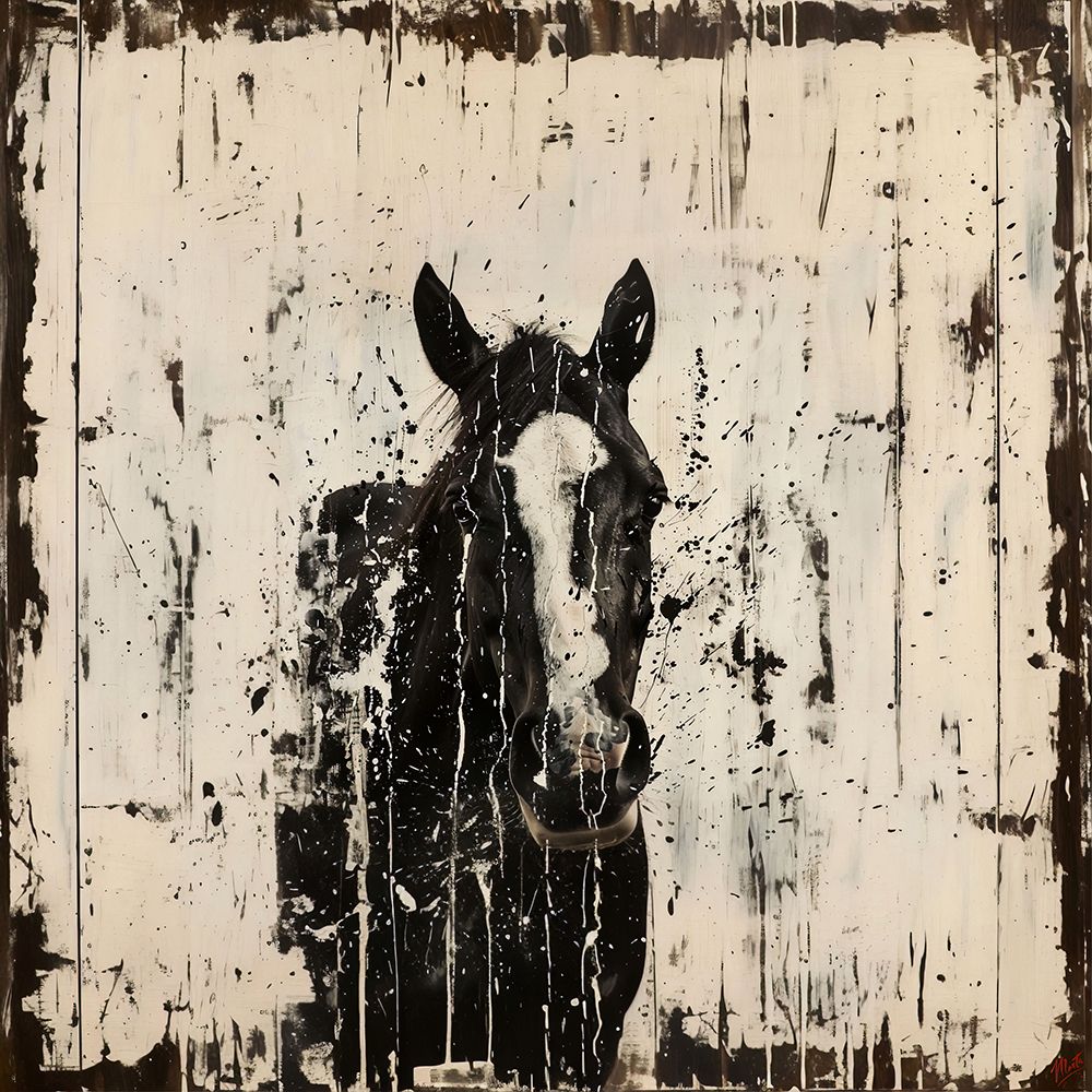 Horse Crackle IIII art print by Marta Wiley for $57.95 CAD