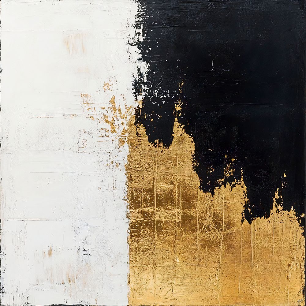 Gold leaf Abstract I art print by Marta Wiley for $57.95 CAD