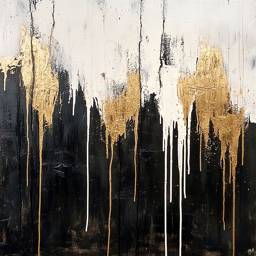 Gold leaf Abstract VI art print by Marta Wiley for $57.95 CAD