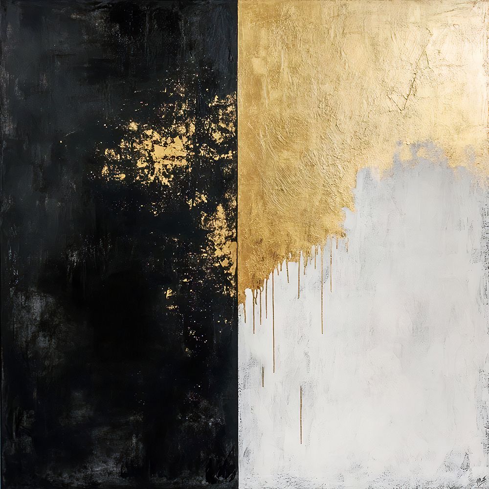 Gold leaf Abstract VIIII art print by Marta Wiley for $57.95 CAD