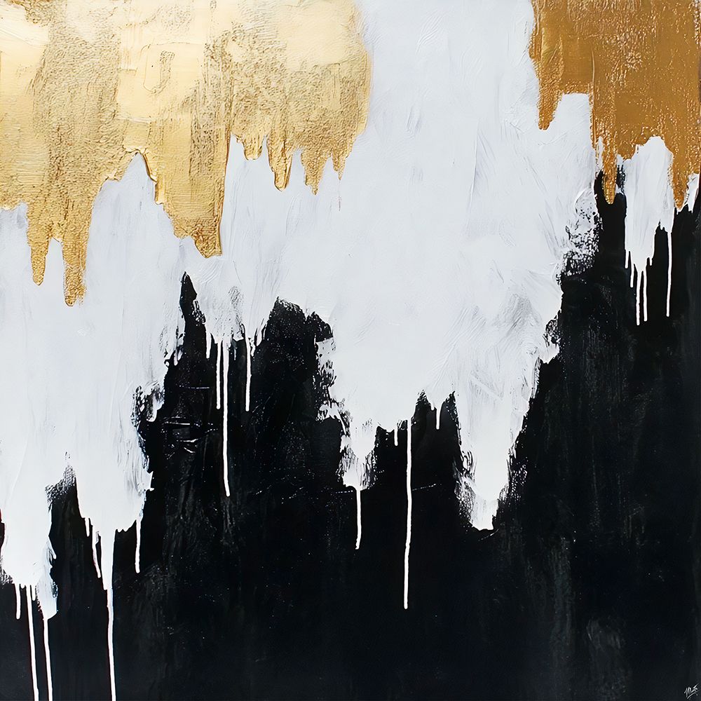 Gold leaf Abstract XI art print by Marta Wiley for $57.95 CAD