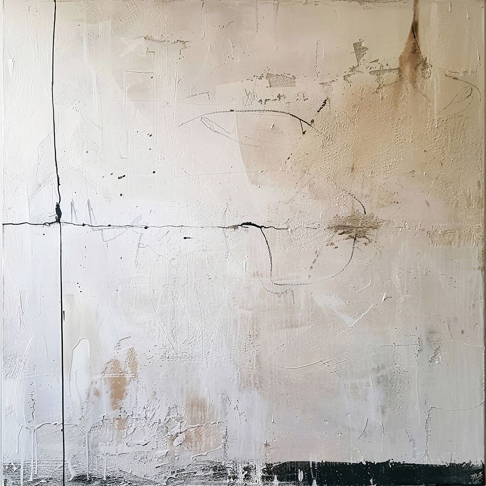 White On White Absract I art print by Marta Wiley for $57.95 CAD