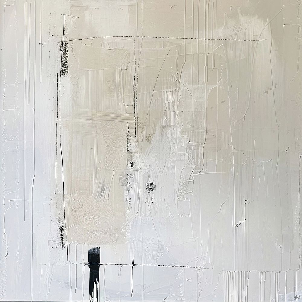 White On White Absract III art print by Marta Wiley for $57.95 CAD