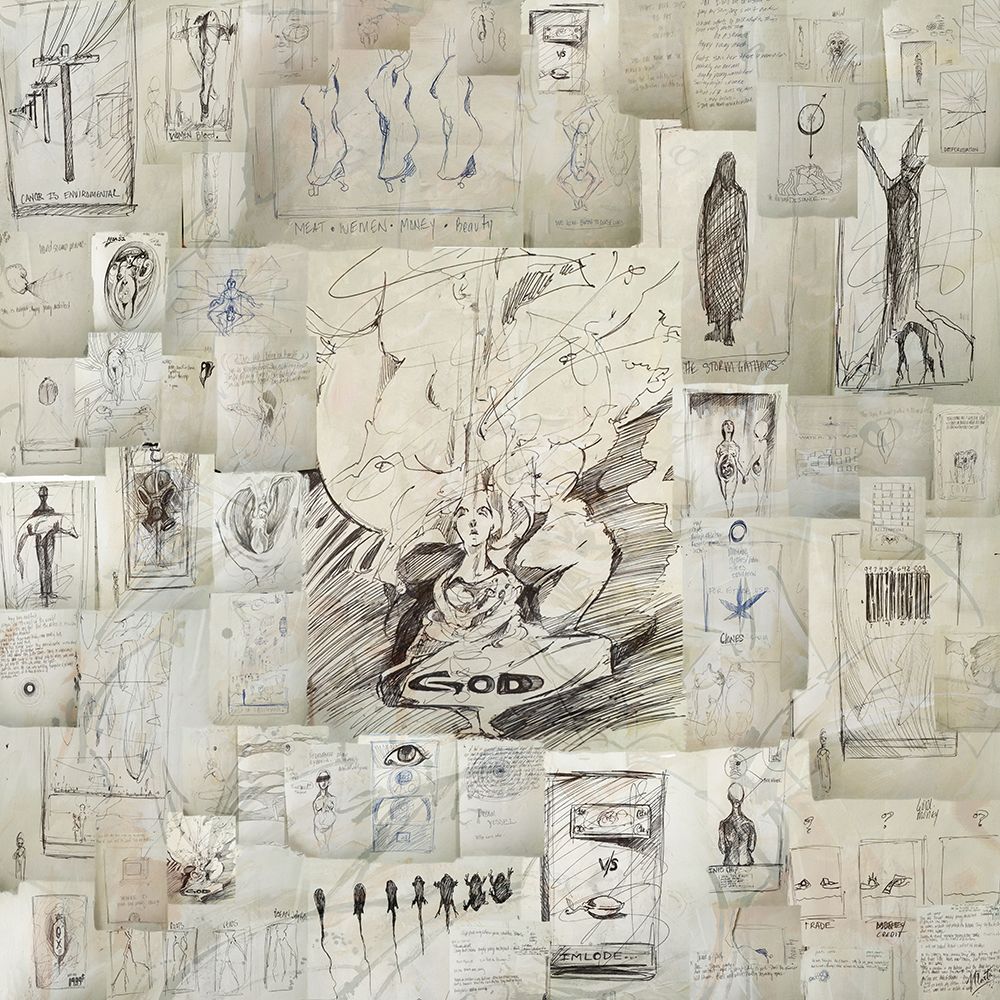Sketch Collage silver I art print by Marta Wiley for $57.95 CAD
