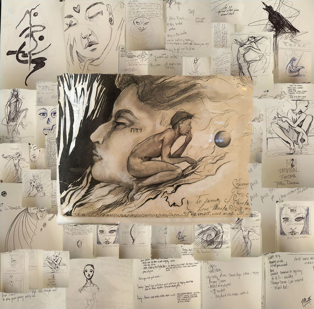Sketch Collage Silver IIII art print by Marta Wiley for $57.95 CAD