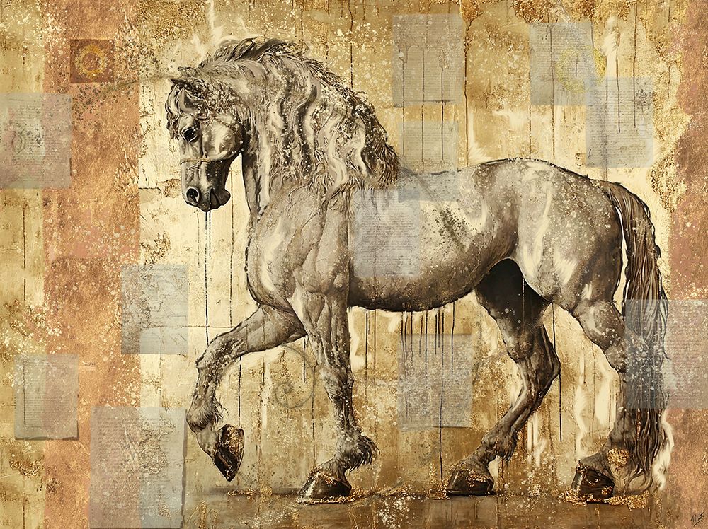 Da Vinci Horse I art print by Marta Wiley for $57.95 CAD
