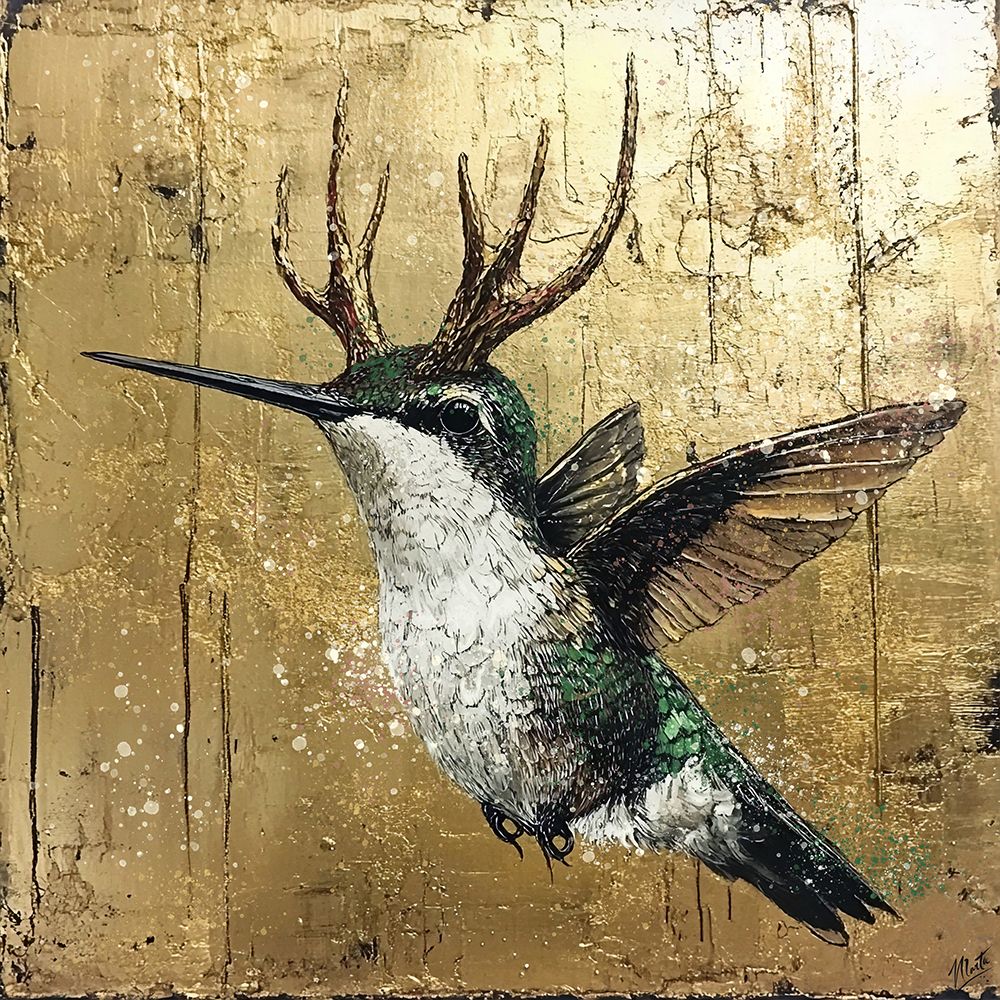 Hummingbird Deer Hybrid I art print by Marta Wiley for $57.95 CAD