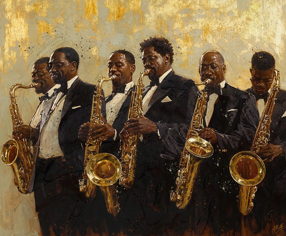 Jazz Golden Era II art print by Marta Wiley for $57.95 CAD