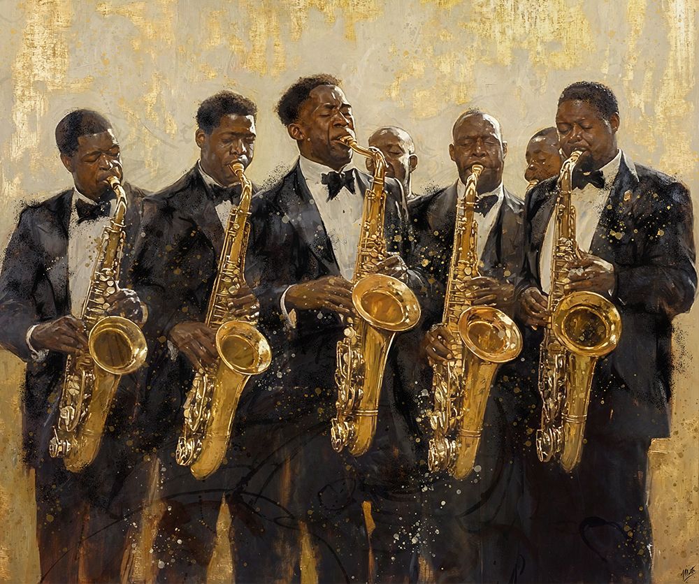 Jazz Golden Era V art print by Marta Wiley for $57.95 CAD