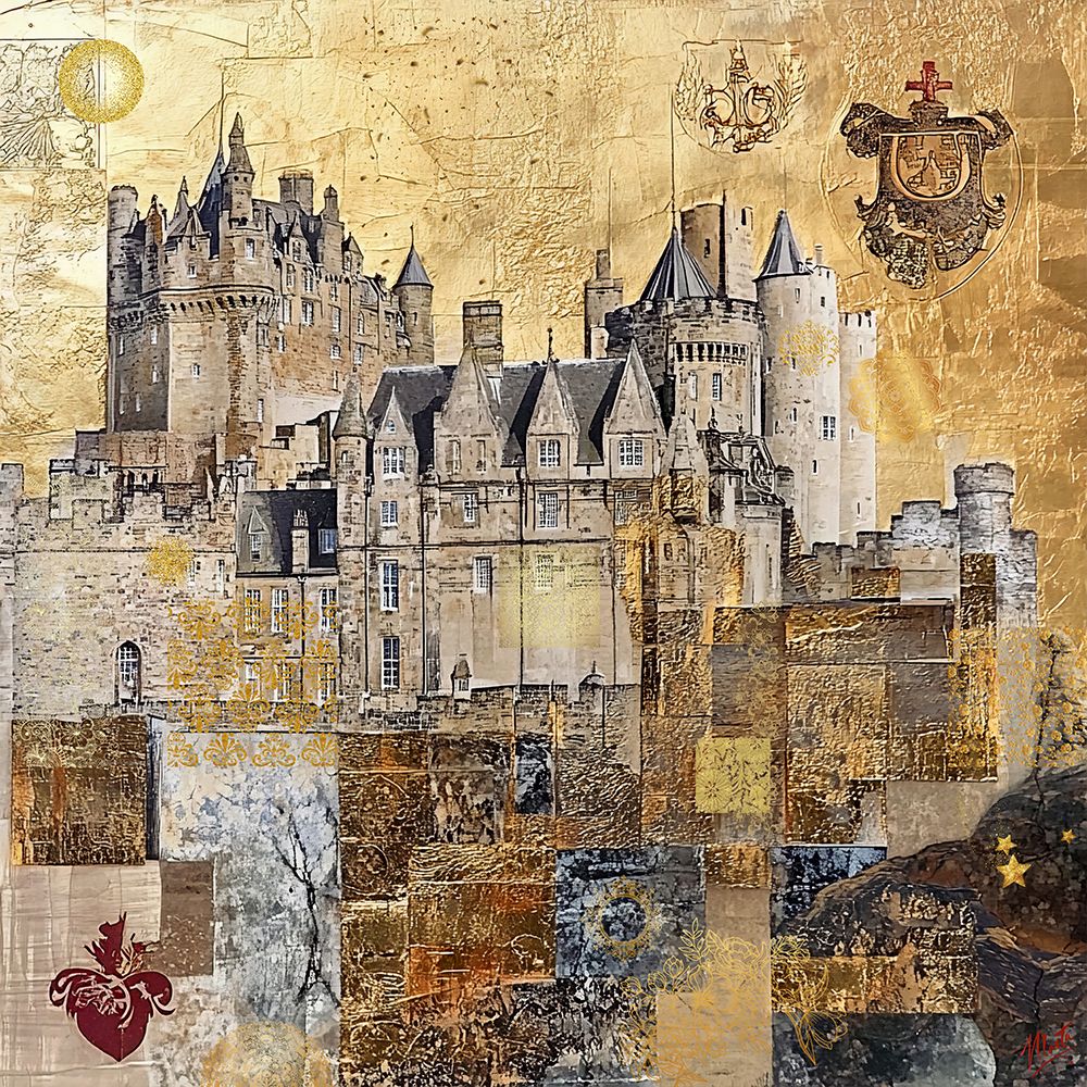 Scottish Golden Collage II art print by Marta Wiley for $57.95 CAD