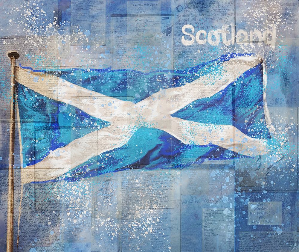 Scottish Flag art print by Marta Wiley for $57.95 CAD