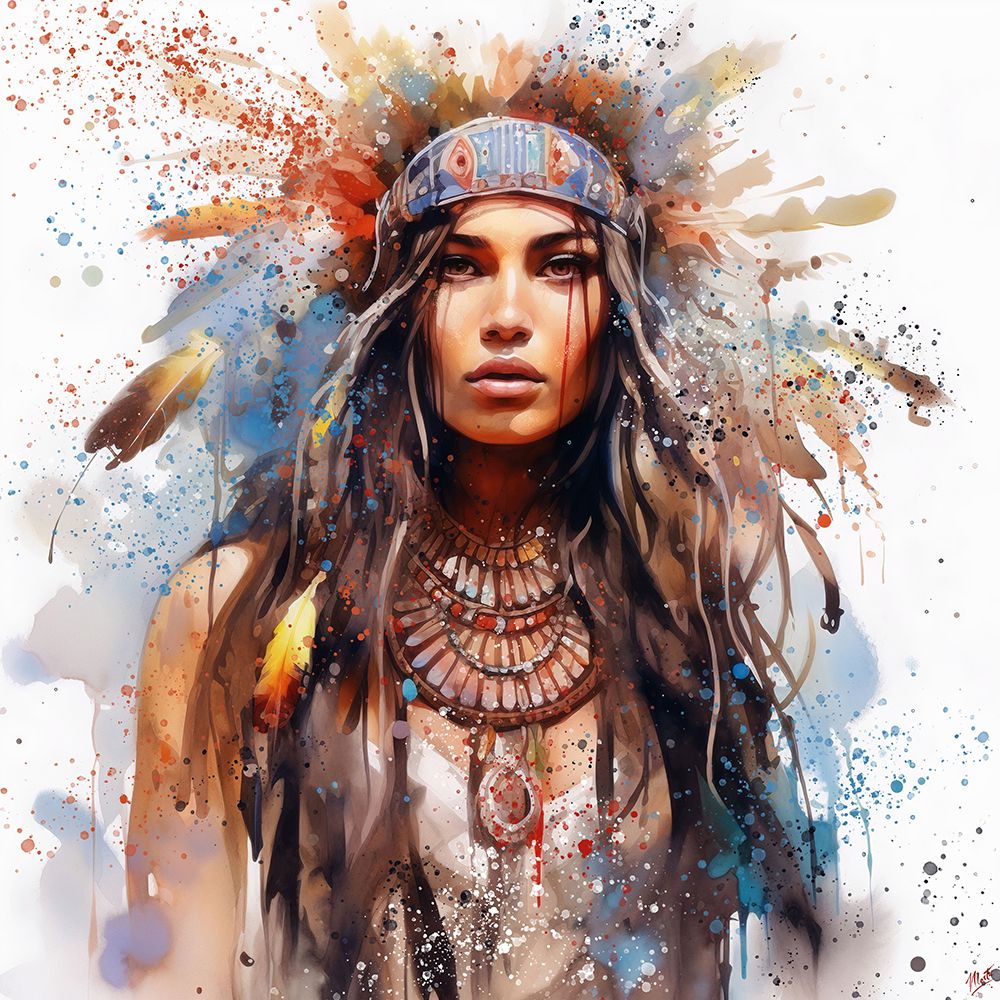 Indian Watercolor I art print by Marta Wiley for $57.95 CAD