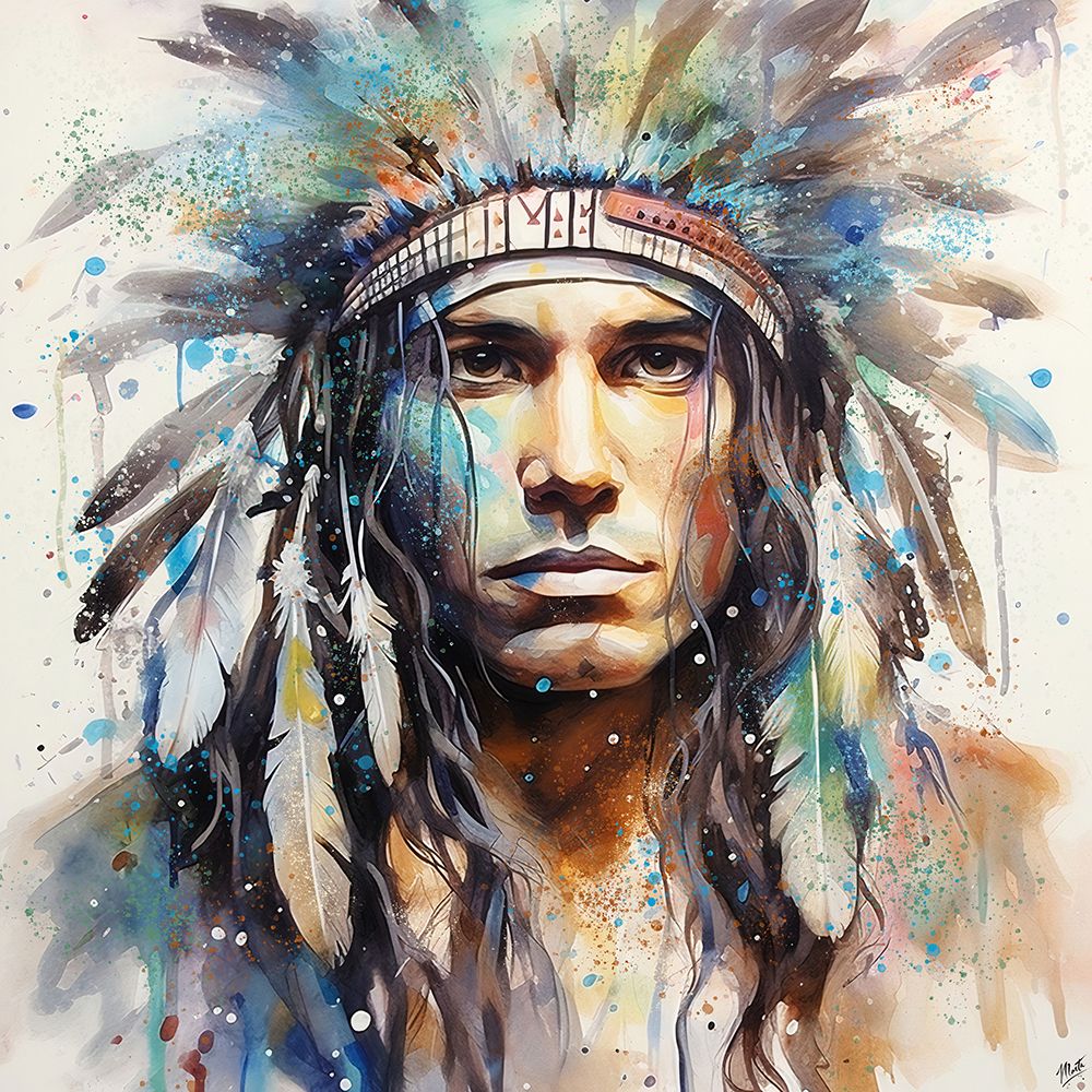 Indian Watercolor II art print by Marta Wiley for $57.95 CAD