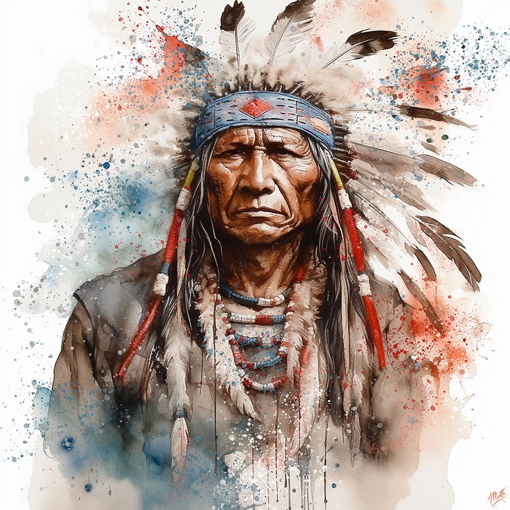 Indian Watercolor IIII art print by Marta Wiley for $57.95 CAD