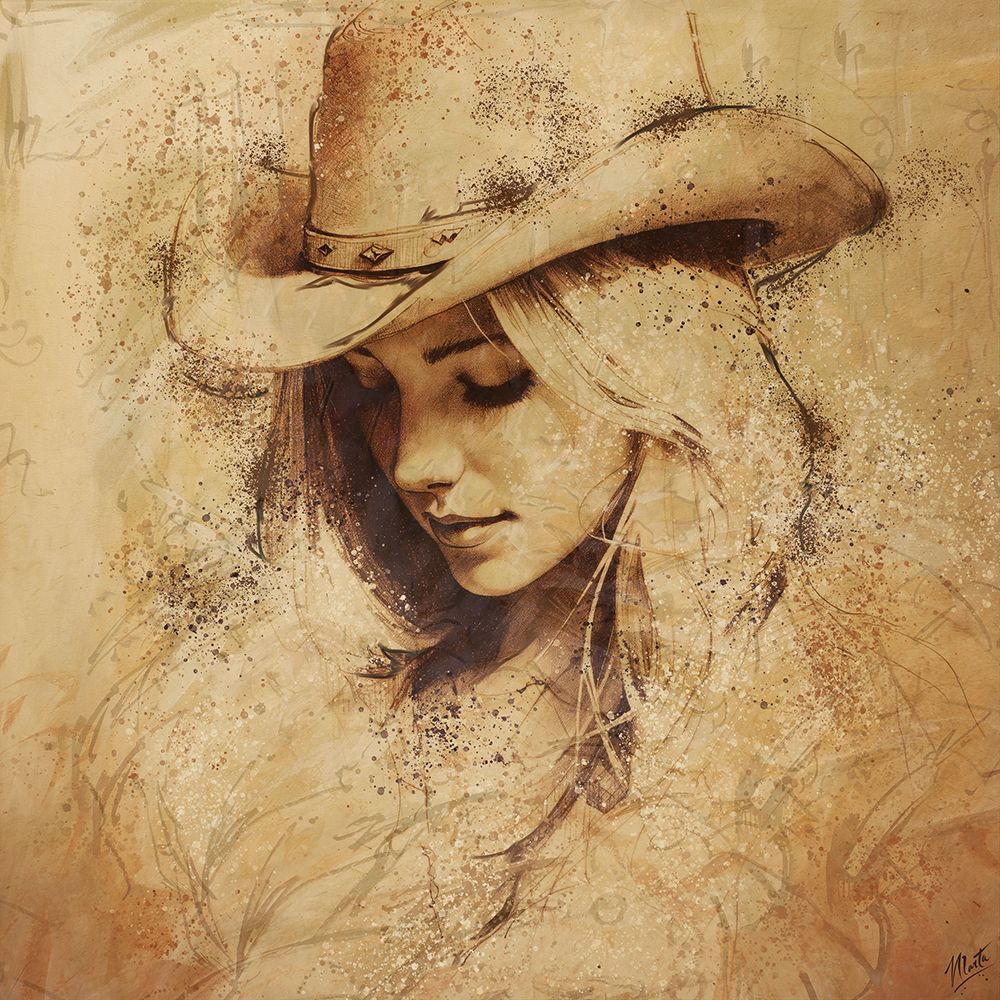 Cowgirl sketch II art print by Marta Wiley for $57.95 CAD