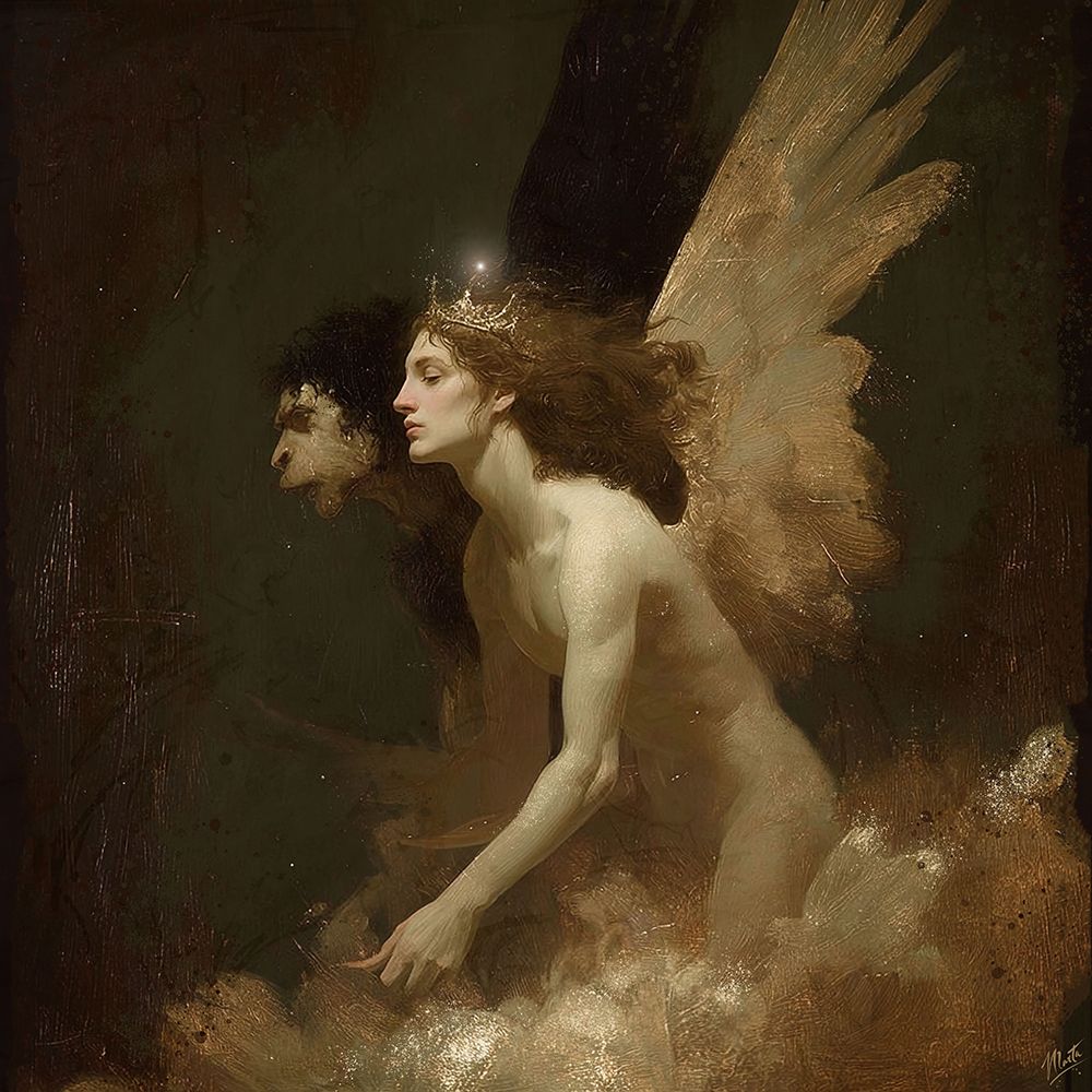 Fairy King And The Shadow Beast art print by Marta Wiley for $57.95 CAD
