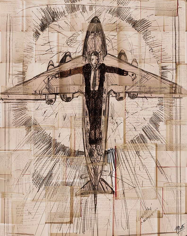 The Business Man Crucified Poetry art print by Marta Wiley for $57.95 CAD