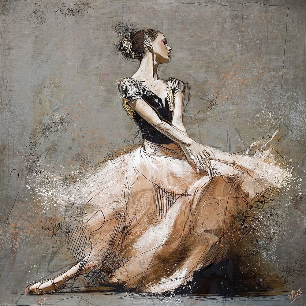 Ballerina Gray II art print by Marta Wiley for $57.95 CAD