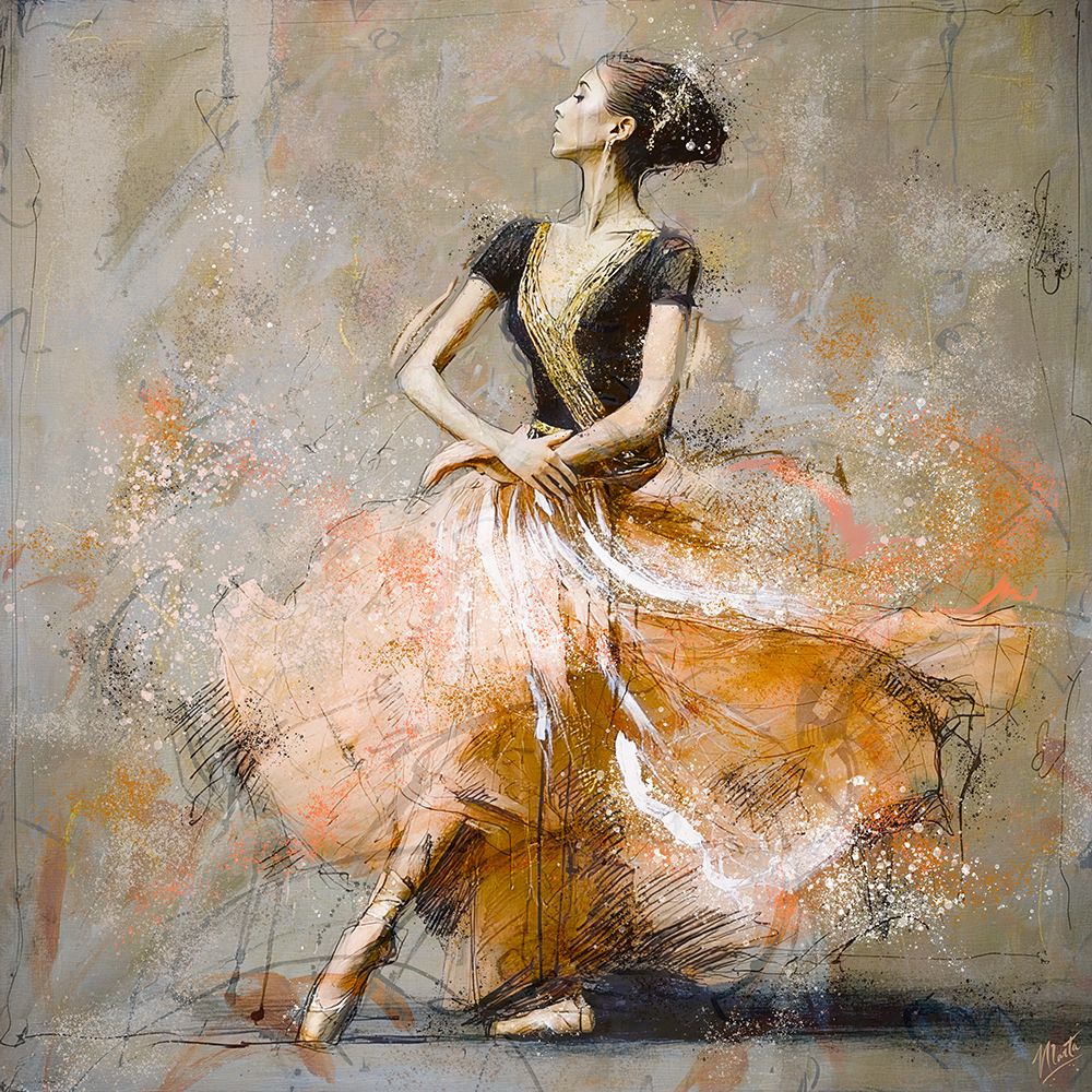 Ballerina Gray IIII art print by Marta Wiley for $57.95 CAD