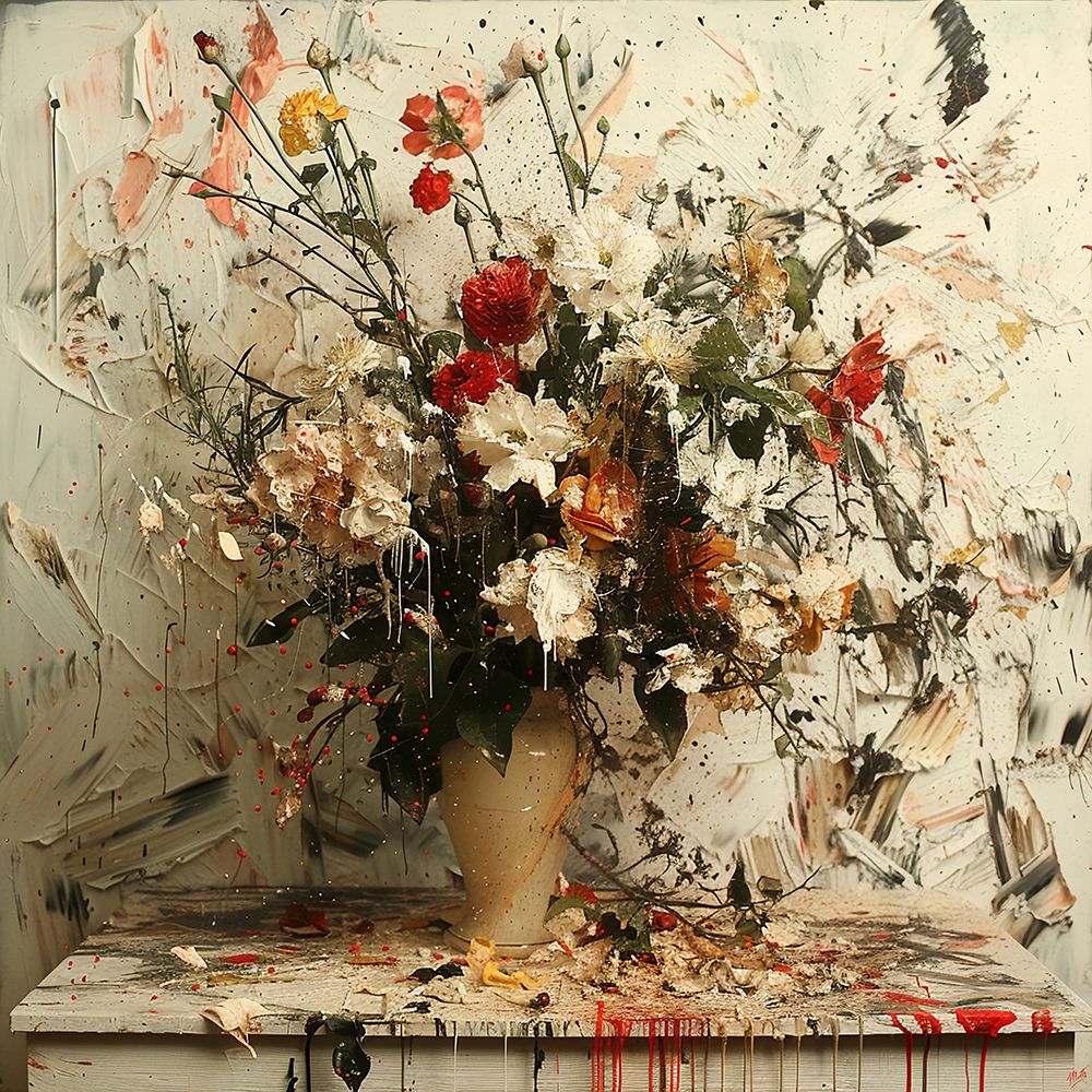 Flowers In Vase II art print by Marta Wiley for $57.95 CAD