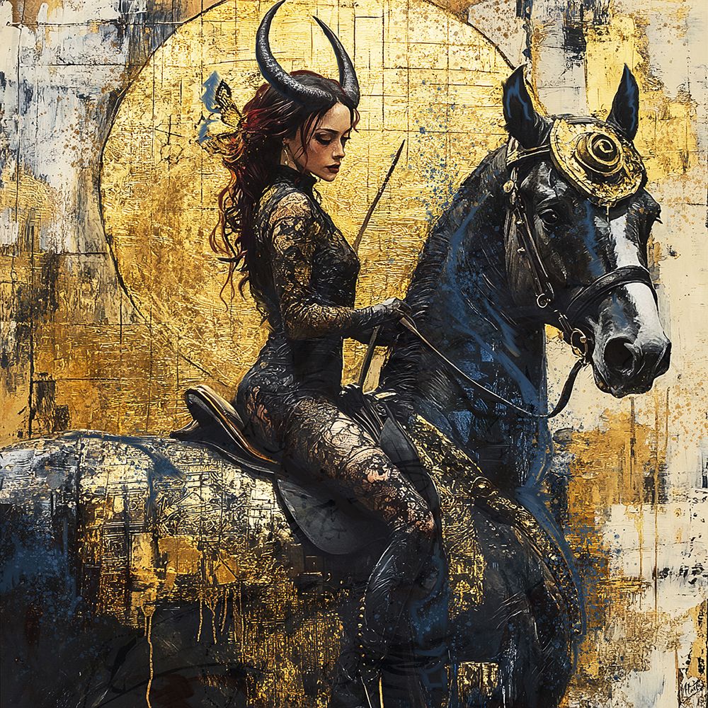 Unicorn Girl II art print by Marta Wiley for $57.95 CAD