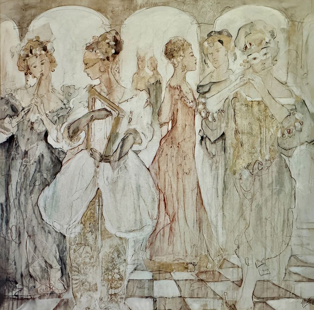 Renaissance square art print by Marta Wiley for $57.95 CAD