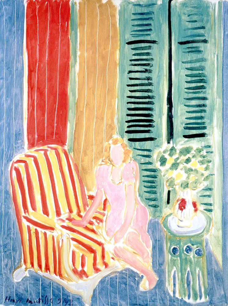 Young Woman in a Pink Dress 1942 art print by Henri Matisse for $57.95 CAD
