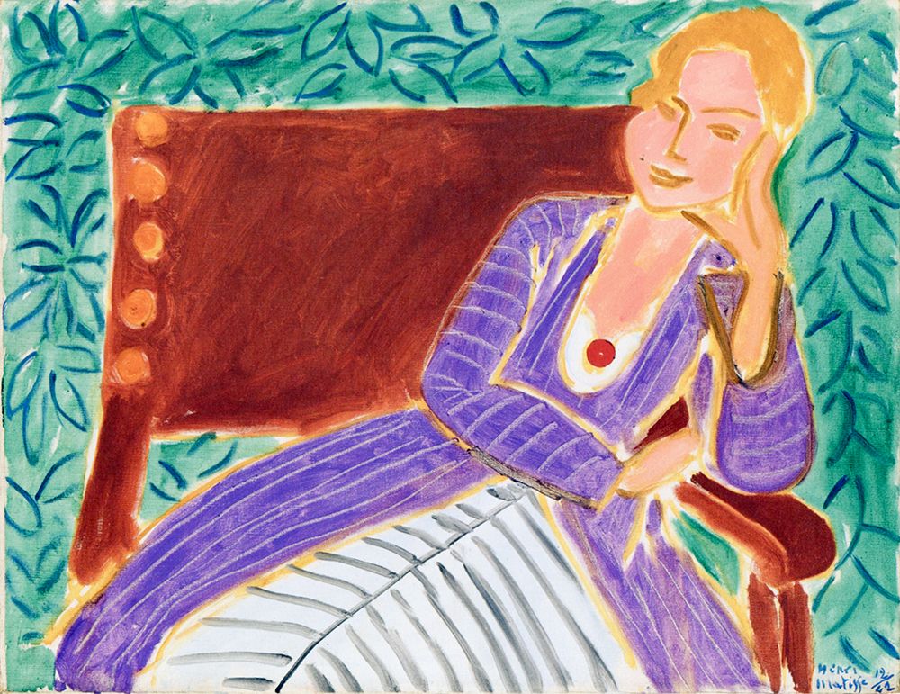 Young Woman Seated 1942 art print by Henri Matisse for $57.95 CAD