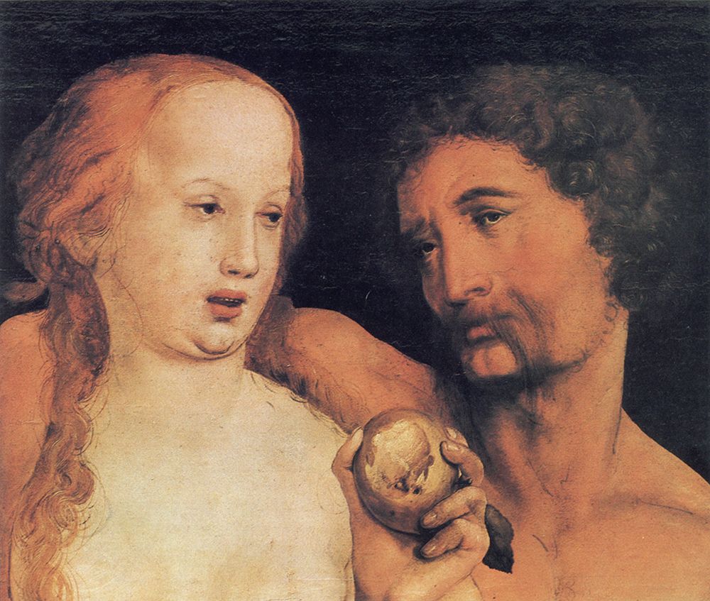 Adam and Eve 1517 art print by Hans Holbein the Younger for $57.95 CAD
