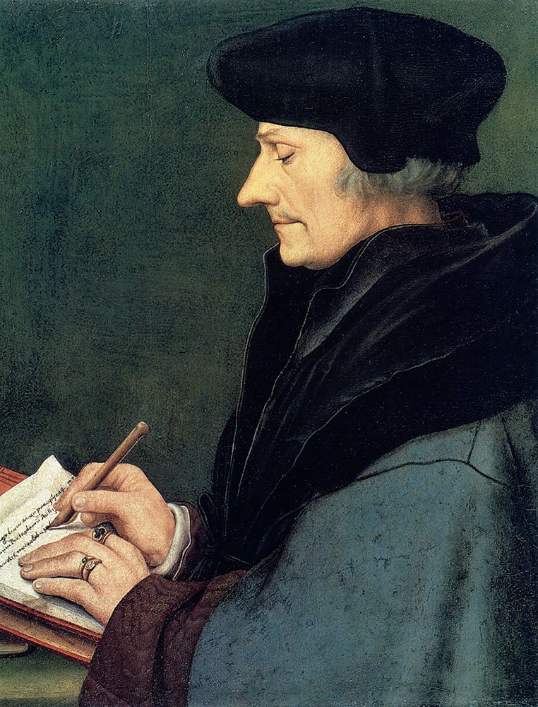 Erasmus of Rotterdam 1 1523 art print by Hans Holbein the Younger for $57.95 CAD