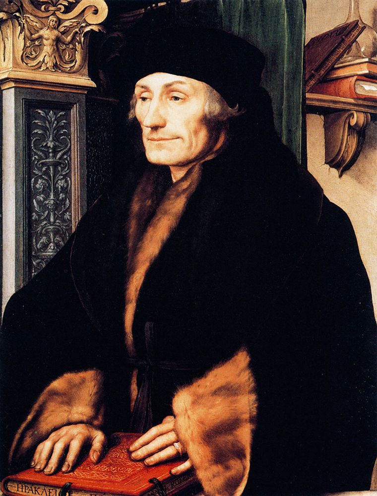 Erasmus of Rotterdam 2 1523 art print by Hans Holbein the Younger for $57.95 CAD