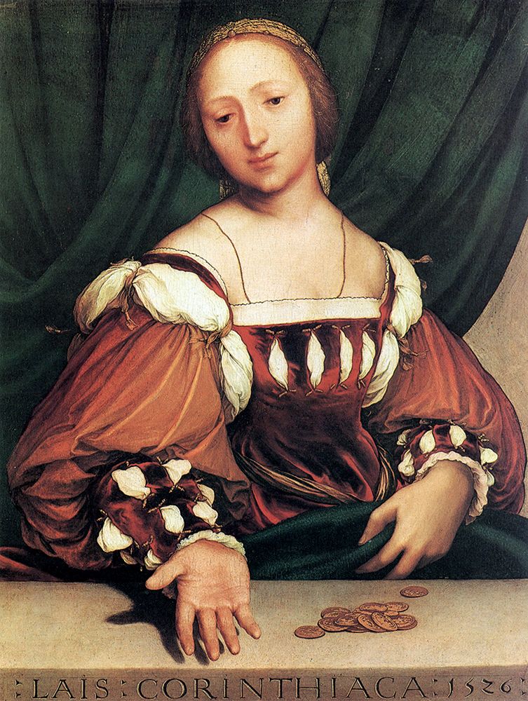 Lais Corinthiaca 1526 art print by Hans Holbein the Younger for $57.95 CAD