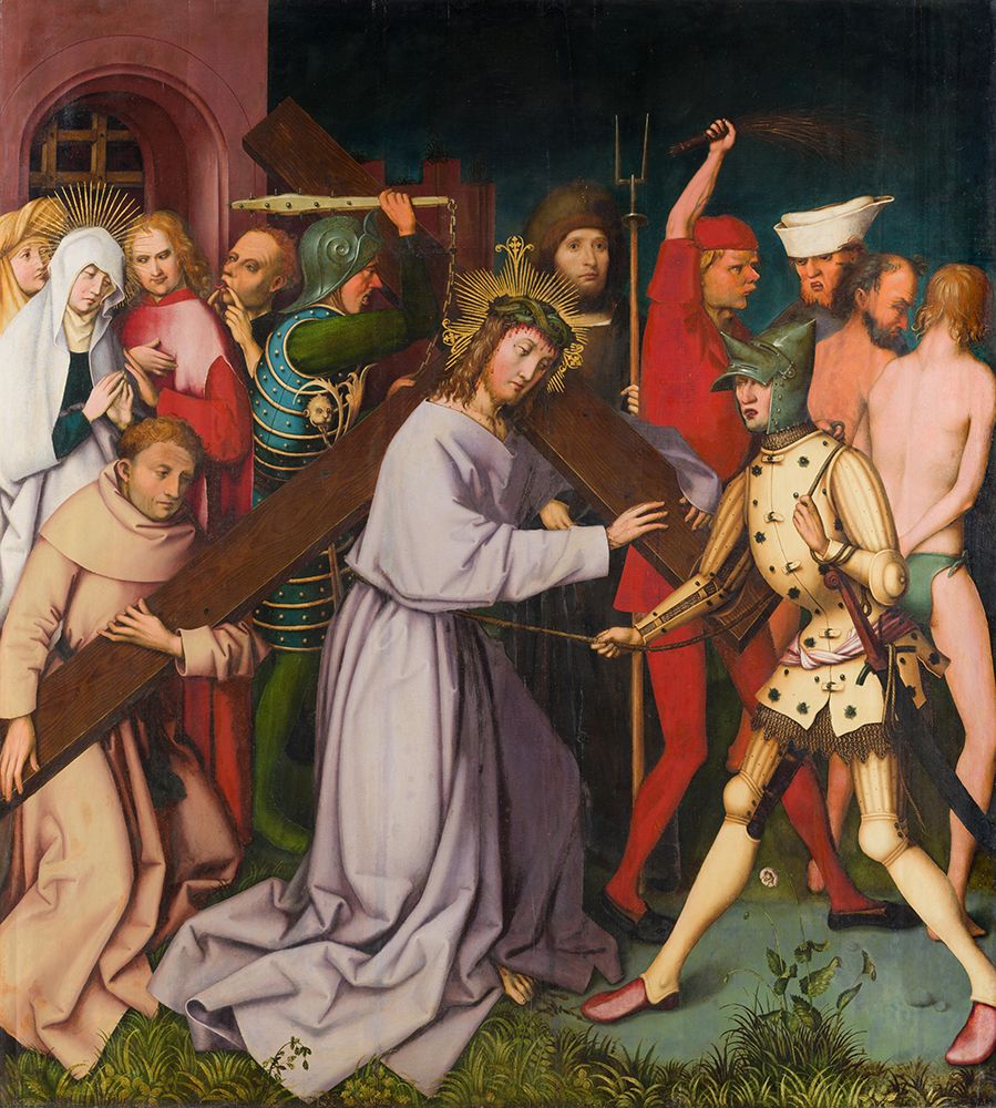 Bearing of the Cross, Entombment Destroyed 1501 art print by Hans Holbein the Elder for $57.95 CAD