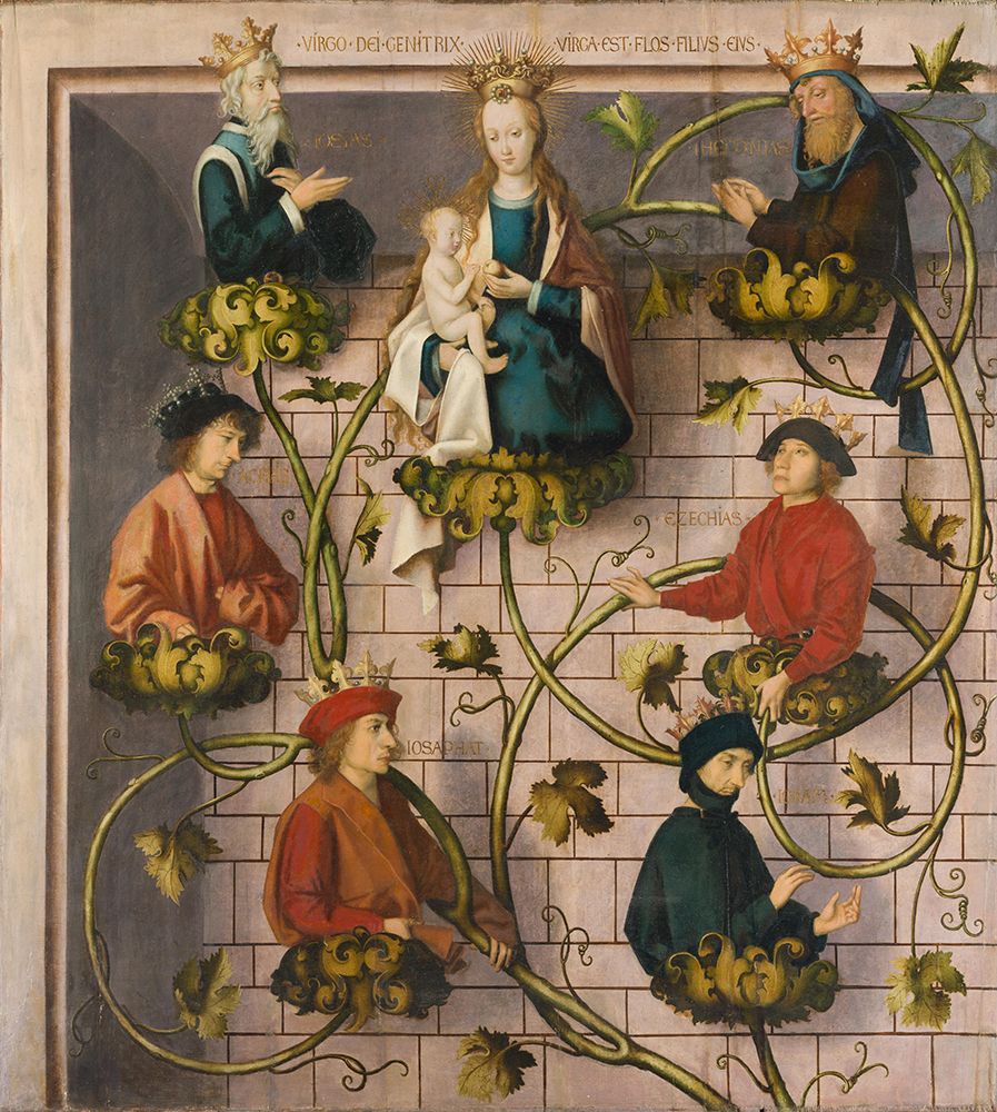 High Altar of the Dominican Church in Frankfurt. Tree of Jesse 1501 art print by Hans Holbein the Elder for $57.95 CAD