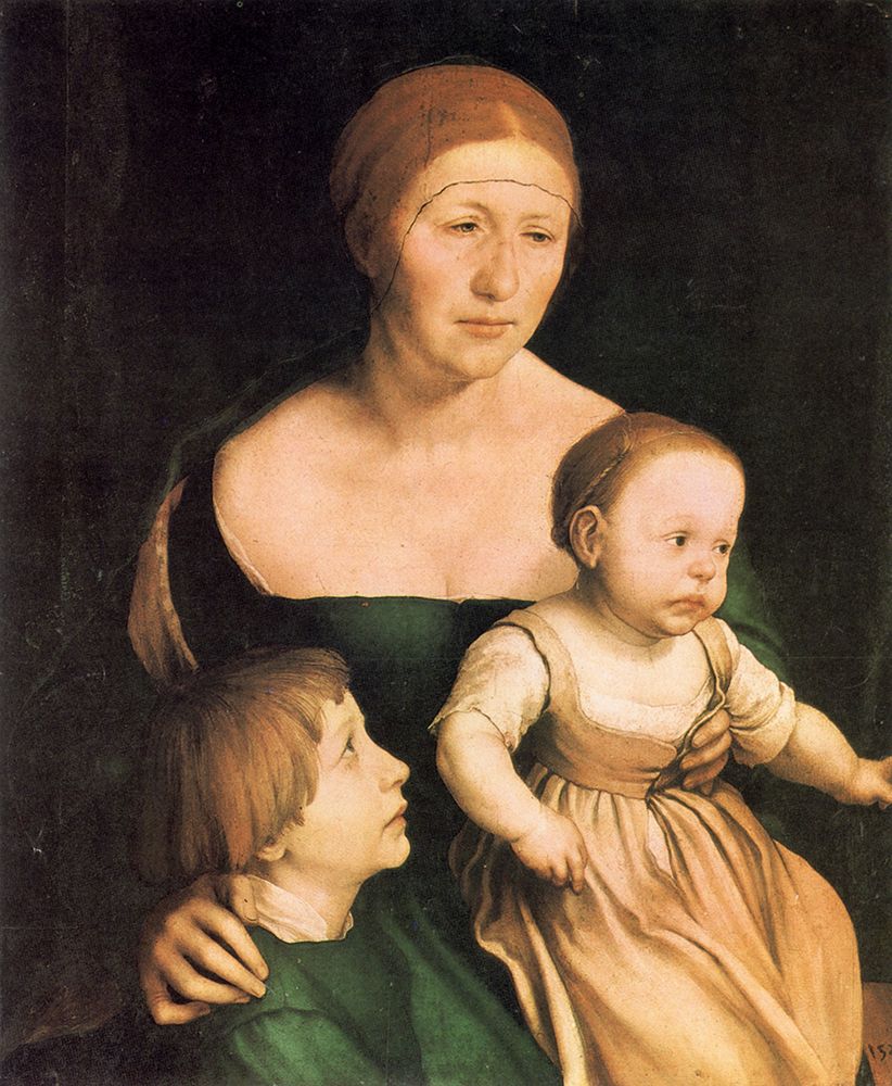 The Artists Family 1528 art print by Hans Holbein the Younger for $57.95 CAD